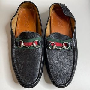 GUCCI HORSEBIT LEATHER LOAFERS